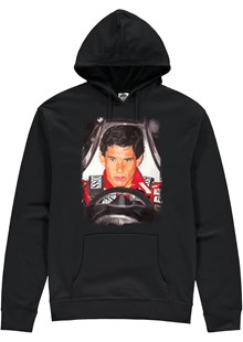 Ayrton Senna F1 Legend Art Print Hoodie Black