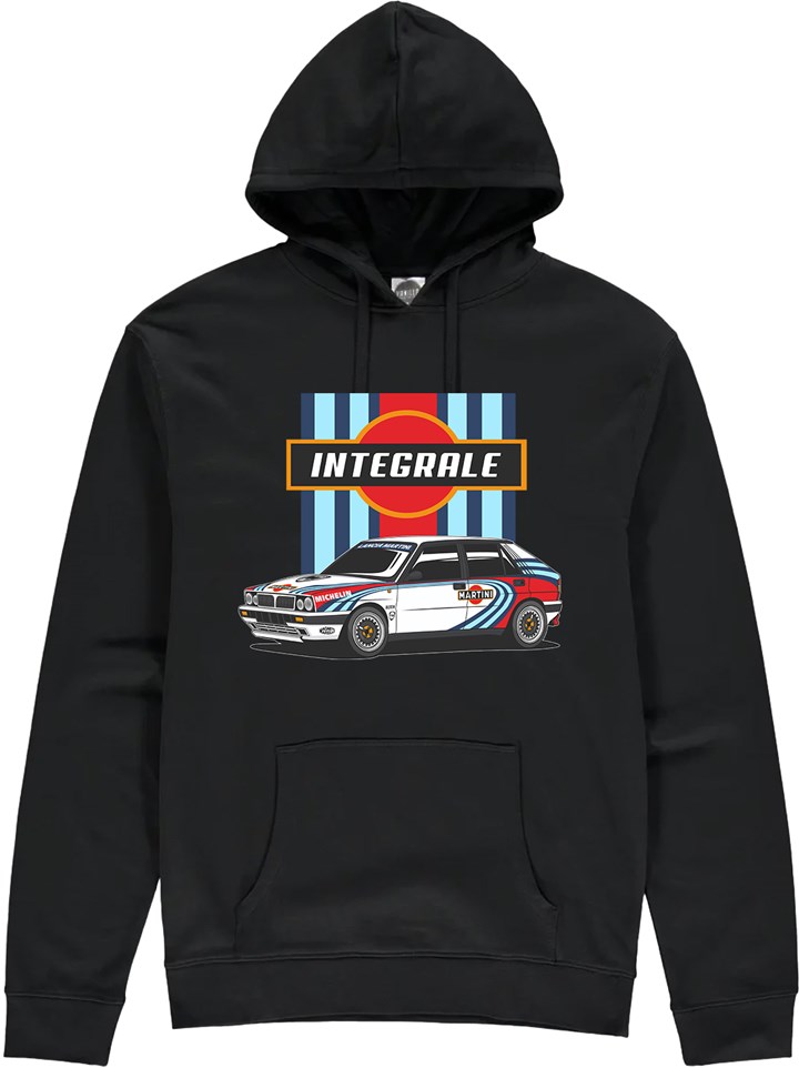 Lancia Delta Integrale Group "A" Rally Legend Hoodie Black - click to enlarge