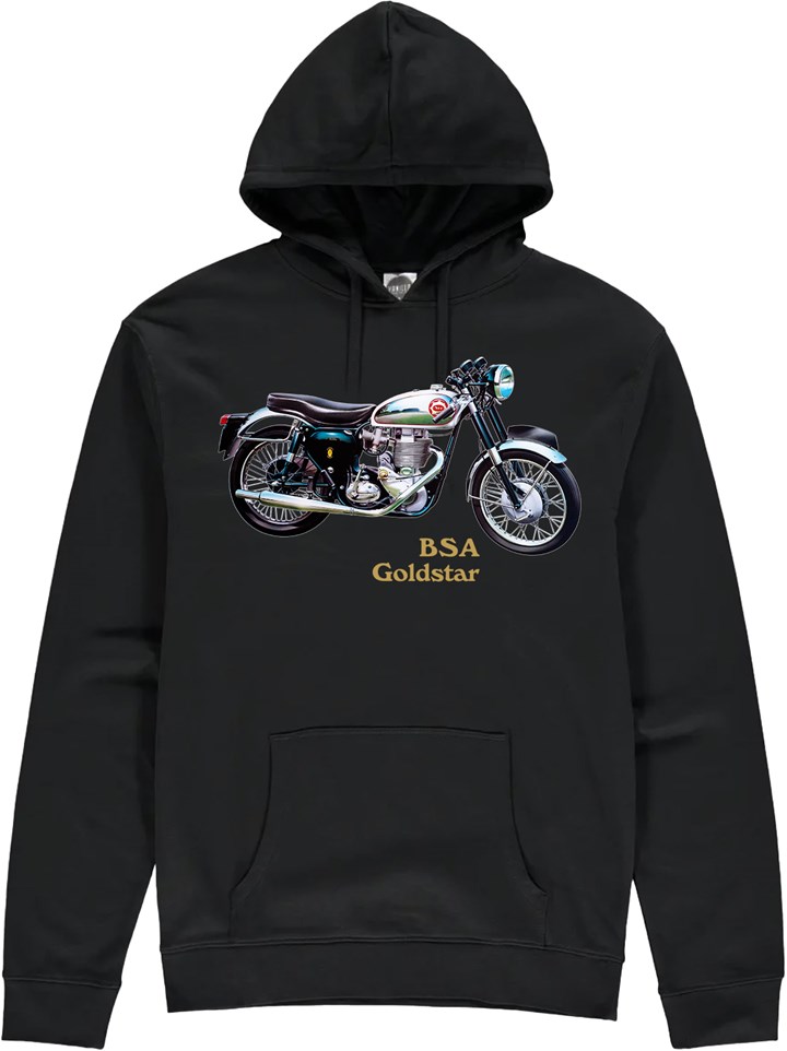 BSA Goldstar 1960 Hoodie Black - click to enlarge
