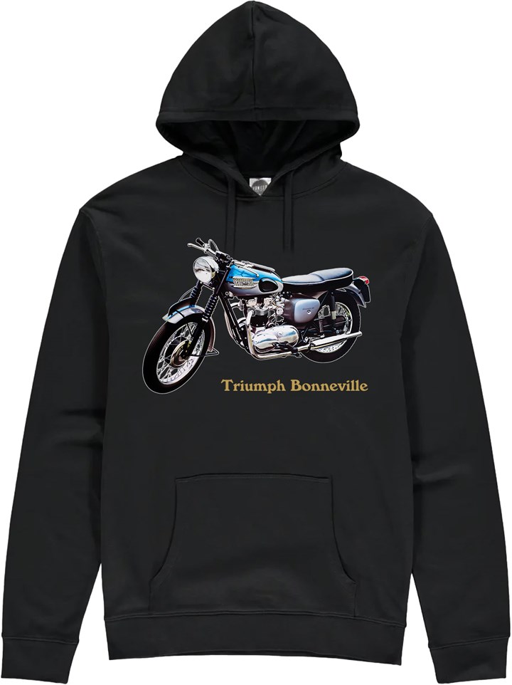 Triumph Bonneville 1961 Hoodie Black - click to enlarge