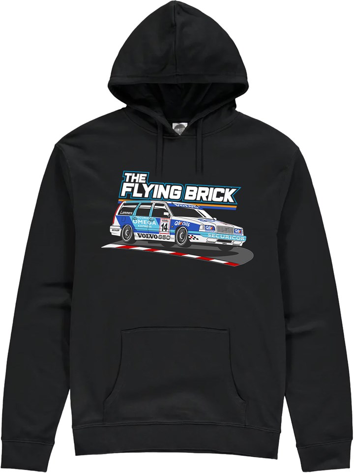 Volvo 850 Estate Touring Car Hoodie Black - click to enlarge