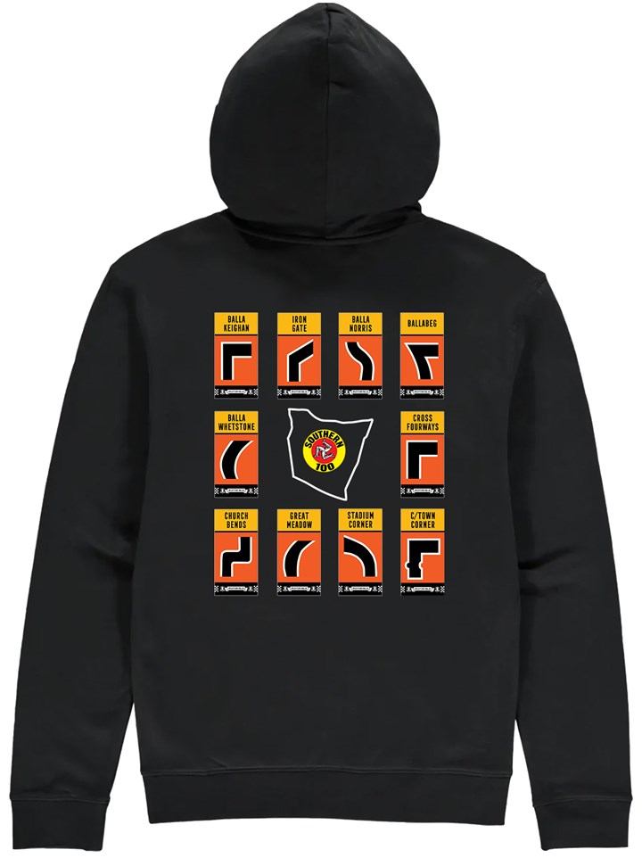 Southern 100 Corner Signs Hoodie Black - click to enlarge