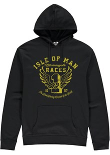 Isle of Man Road Races Distressed Wings Hoodie