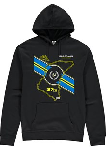 TT Course Map Stripe and Shadow Bike Hoodie