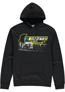 Road Racing Rider and Course Map Hoodie
