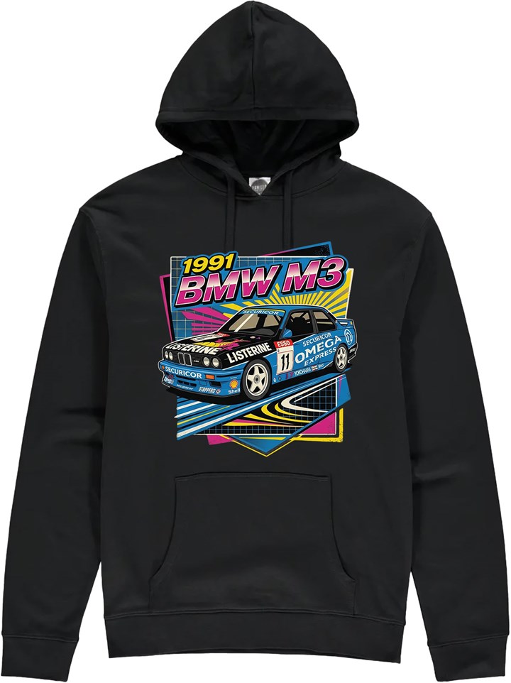 BMW M3 Retro Touring Car Hoodie - click to enlarge