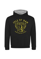 IOM Road Races Distressed Wings Kids Hoodie