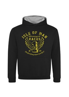 IOM Road Races Distressed Wings Kids Hoodie