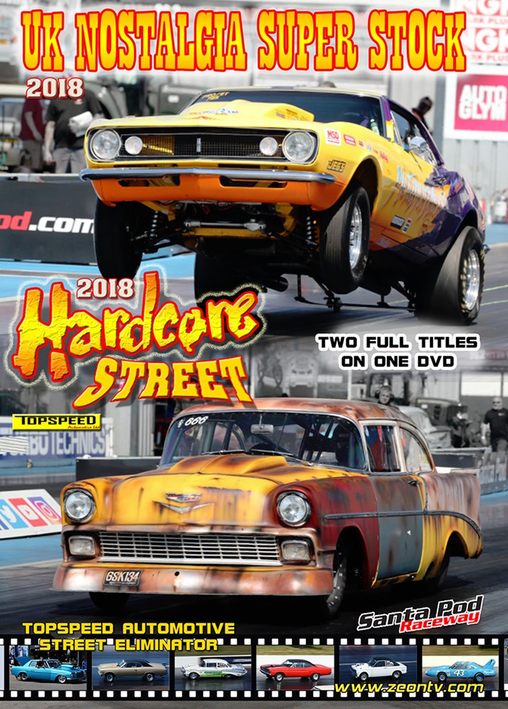 Hardcore Street and UK Nostalgia Super Stock 2018  DVD