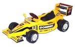 Yellow Electric F1 Car