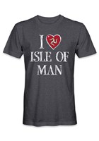Isle of Man Love T-Shirt Dark  Heather
