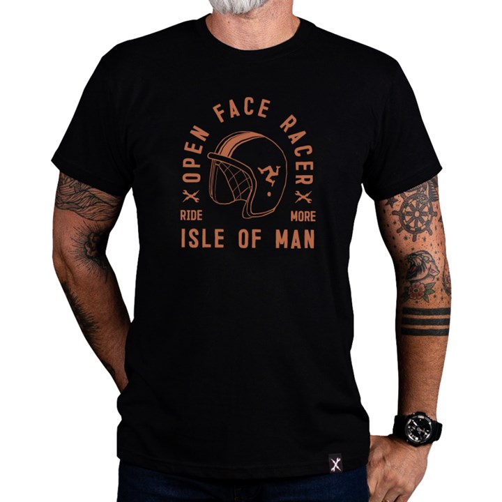 IOM Helmet T-shirt, Black - click to enlarge