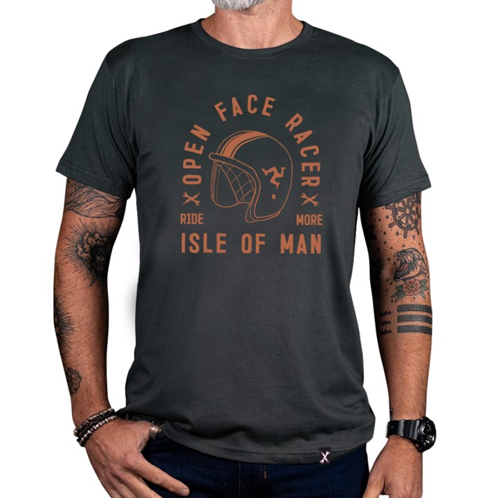 IOM Helmet T-shirt, Slate - click to enlarge