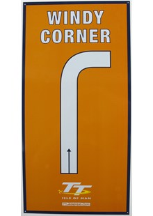 Windy Corner Replica TT Corner Sign
