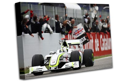 Jenson Button 2009 Spanish GP A1 Canvas Print 