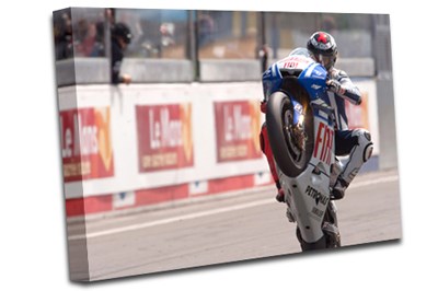 Jorge Lorenzo 2009 French GP A2 Canvas Print