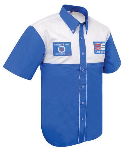 Lorenzo Team Shirt Blue/White  - click to enlarge
