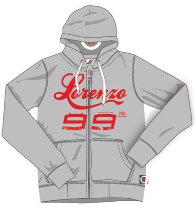 Lorenzo 99 Hoodie Grey - click to enlarge