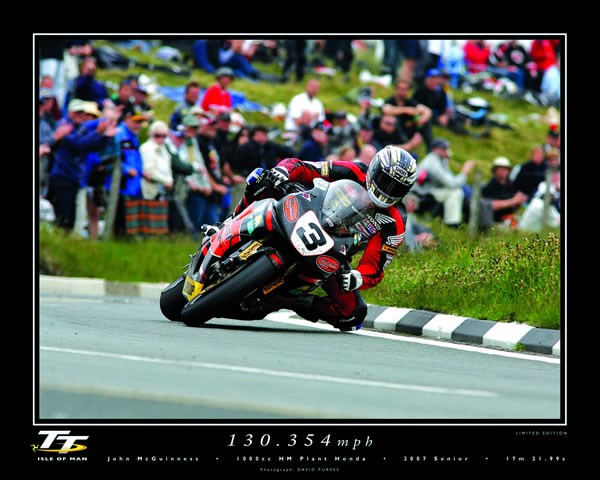 Official TT Print - John McGuinness 130mph Lap in 2007