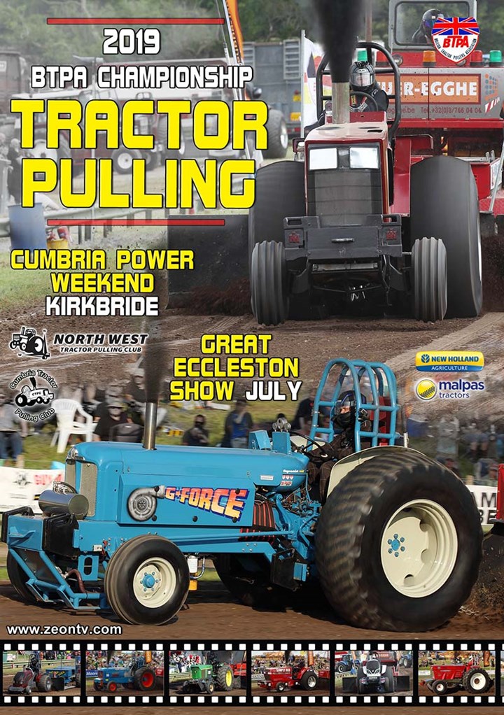 BTPA Tractor Pulling, Kirkbride and the Eccleston Show 2019 DVD