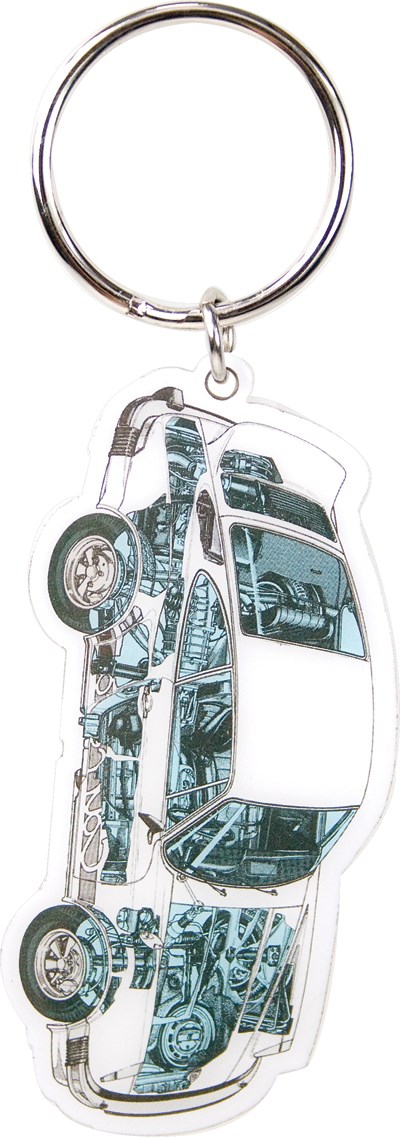 Porsche 911 Metal Keyring 