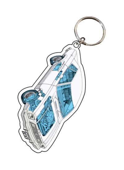 Mustang Metal Keyring 
