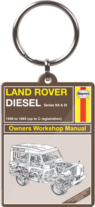 Land Rover Manual Metal Keyring