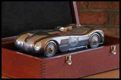 Duncan Hamilton No.18 C Type Jaguar Sculpture 