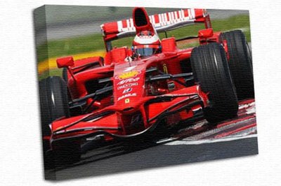 Kimi Raikkonen A0 Canvas Print