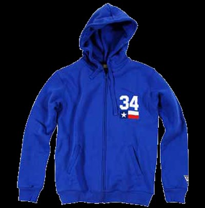 Kevin Schwantz 34 Hoodie Blue - click to enlarge