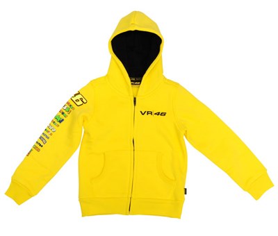 Doctor Logos Childs Zip Hoodie Yellow - click to enlarge