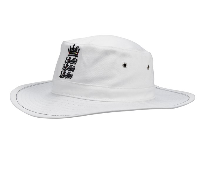 Official England Cricket Sunhat (White) Duke Video