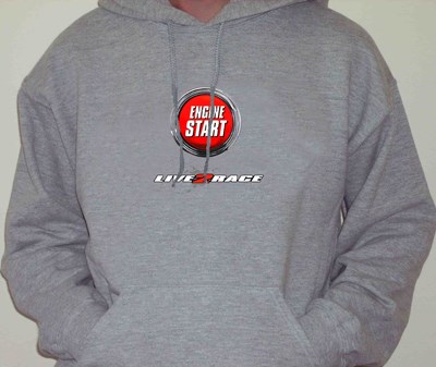 Engine Start Hoddie Grey - click to enlarge