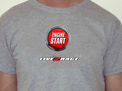 Engine Start T Shirt Grey - click to enlarge