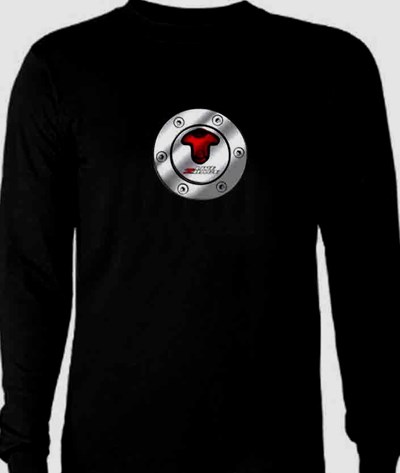 Fuel Cap Long Sleeve T Shirt Black - click to enlarge