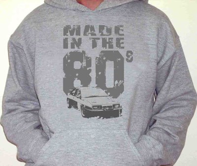 Made in the 80s Hoodie Grey - click to enlarge