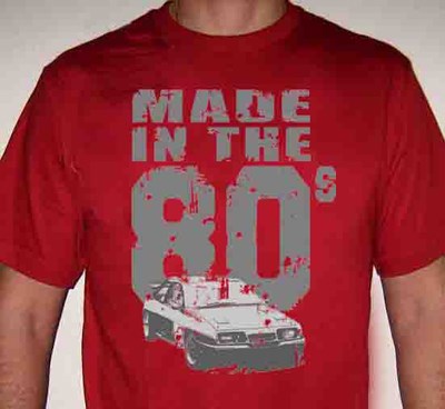 Made in the 80s T Shirt Red - click to enlarge