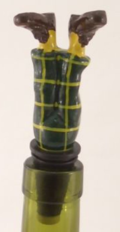 Golfer Legs Bottle Stopper