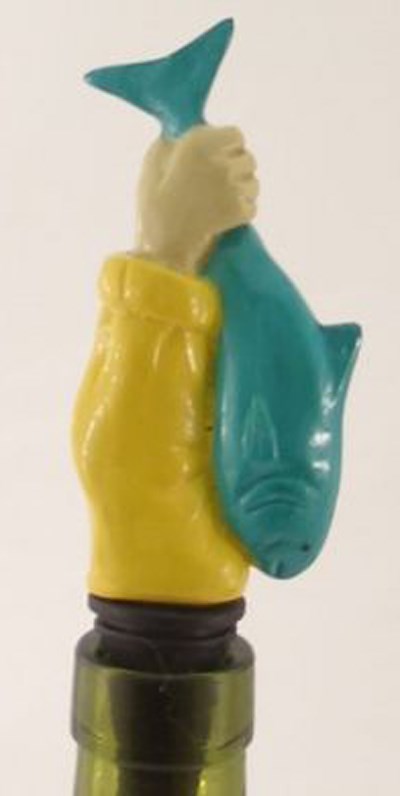 Fish n Hand Bottle Stopper