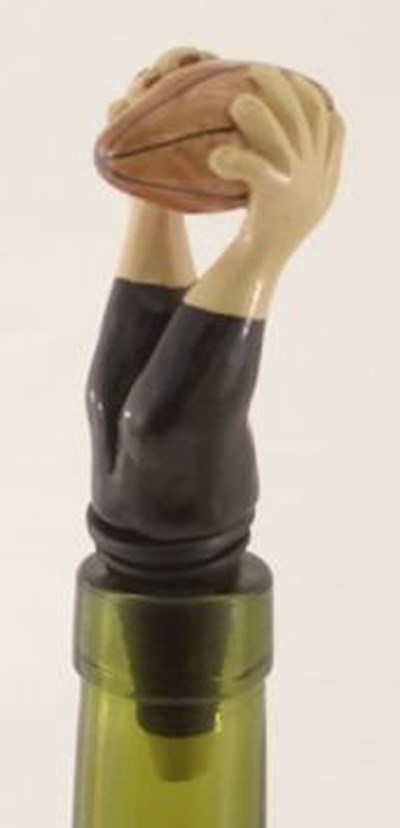 Rugby Hands Bottle Stopper
