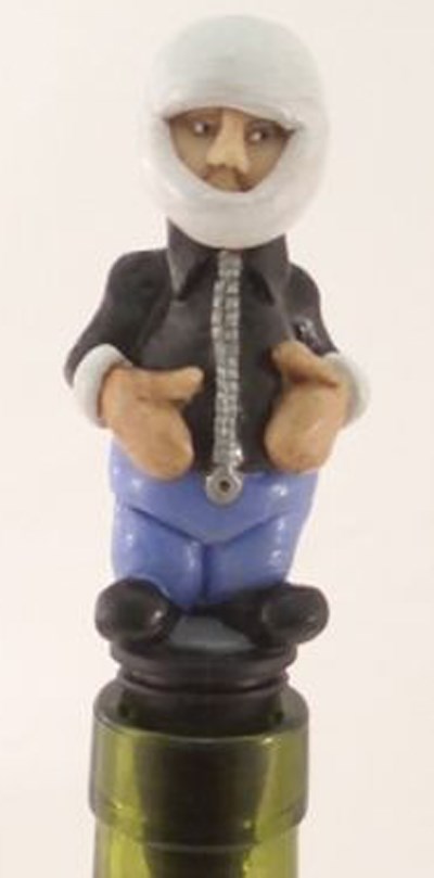 Motorcyclist Bottle Stopper 