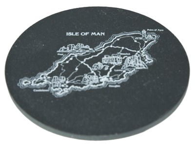Map Slate Coaster Small