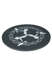 Three Legs Slate Coaster Large