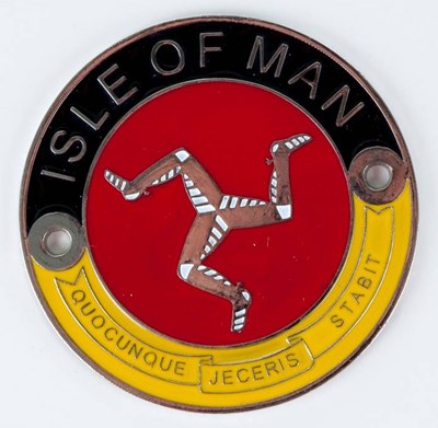 Isle of Man Metal Car Badge