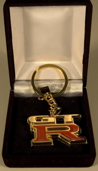 GTR Keyring Gold Plated with Presentation Box 