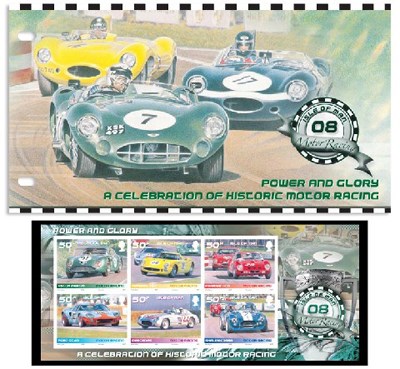 Motoring Magic Power and Glory Stamps Presentation Pack