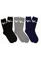 MotoGP Everyday Cotton Mix Socks Pack Black/Blue/Grey