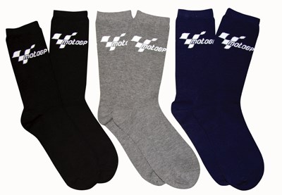 MotoGP Everyday Cotton Mix Socks Pack Black/Blue/Grey
