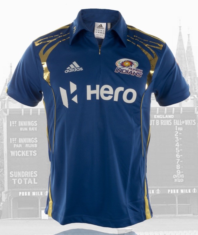 Mumbai Indians IPL Replica Shirt 2012 (Adult) Duke Video