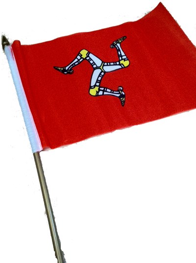 Small Manx Flag 9'' x 6''